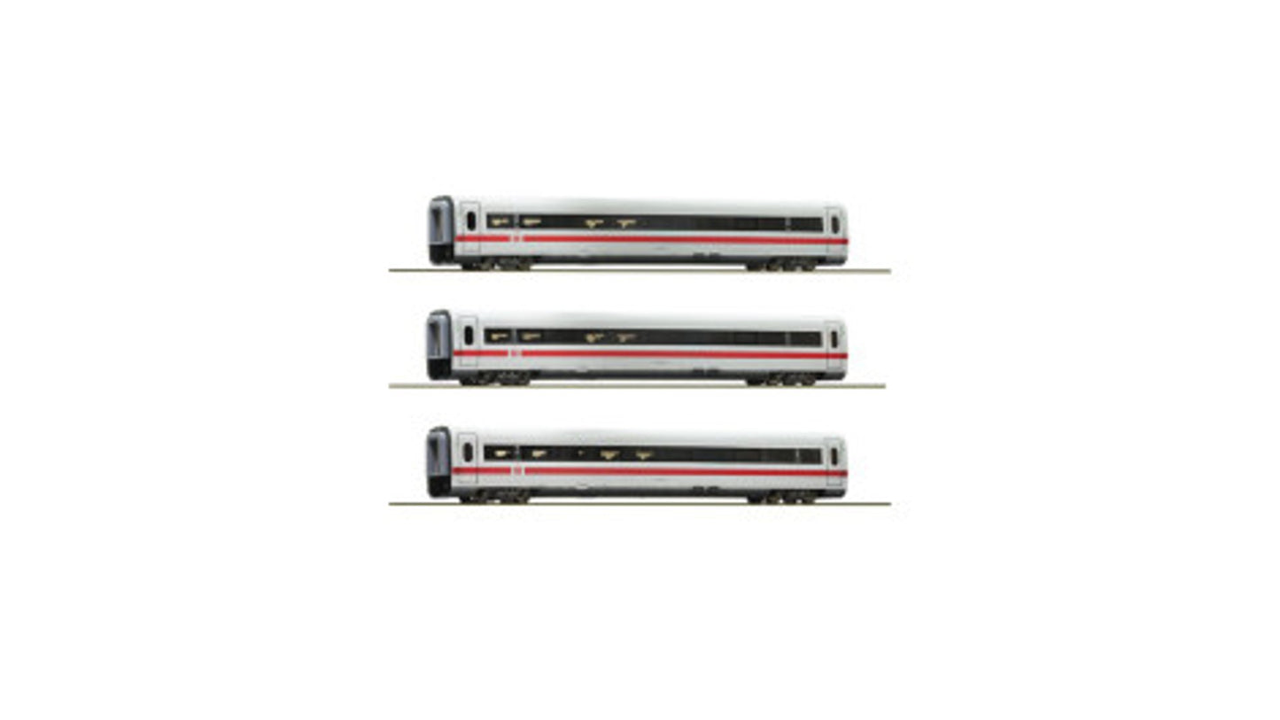 Roco 74031 3 piece set 4 Intermediate coaches ICE 1 DB AG