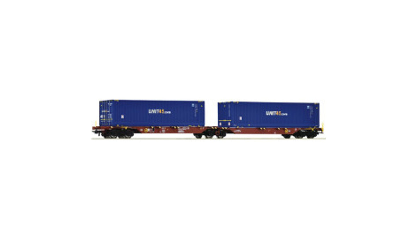Roco 76634 Double container carrier wagon