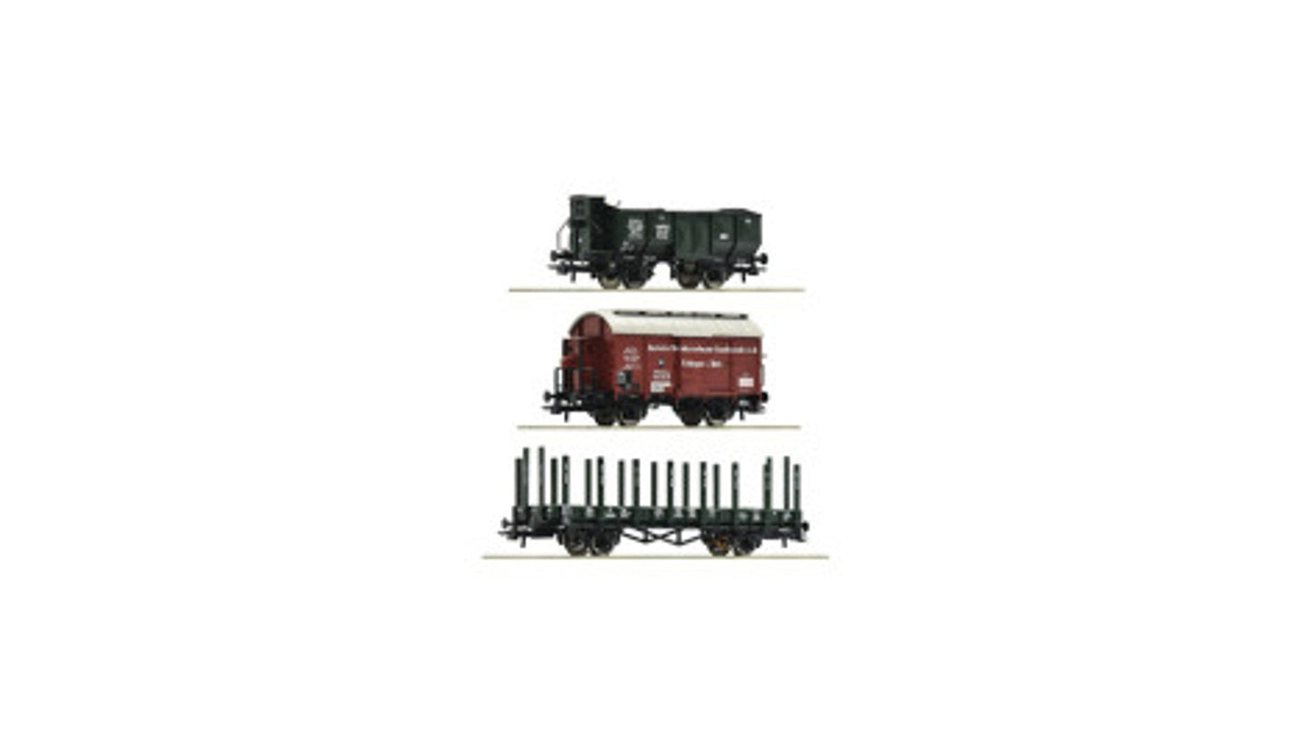 Roco 77028 3 piece set Goods wagons K Bay Sts B