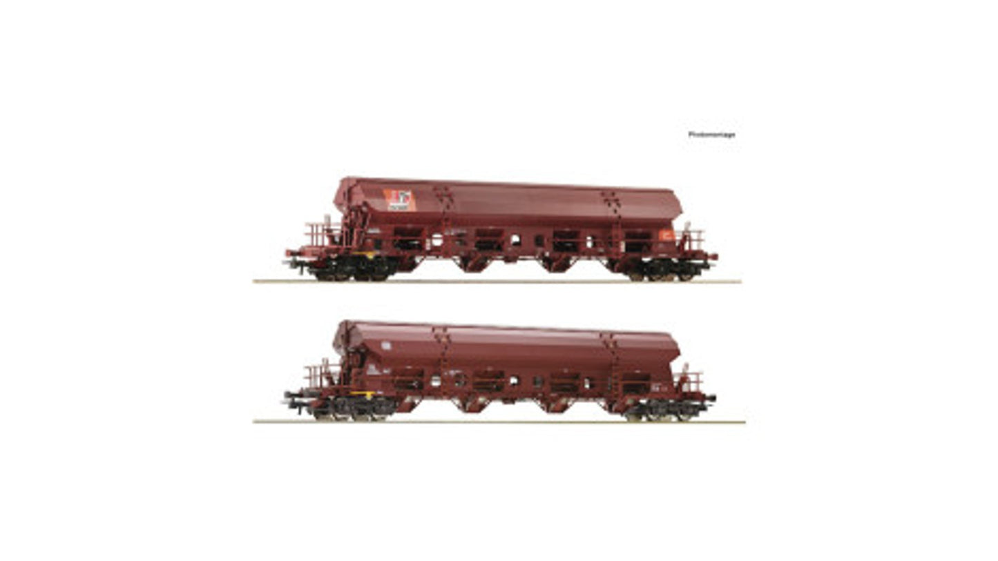 Roco 77036 2 Piece Set Swivel Roof Wagons DB DC