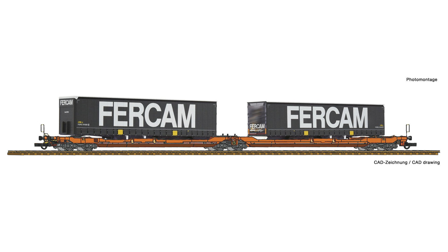 Roco 77394 Articulated Double Pocket Wagon T3000e + Fercam