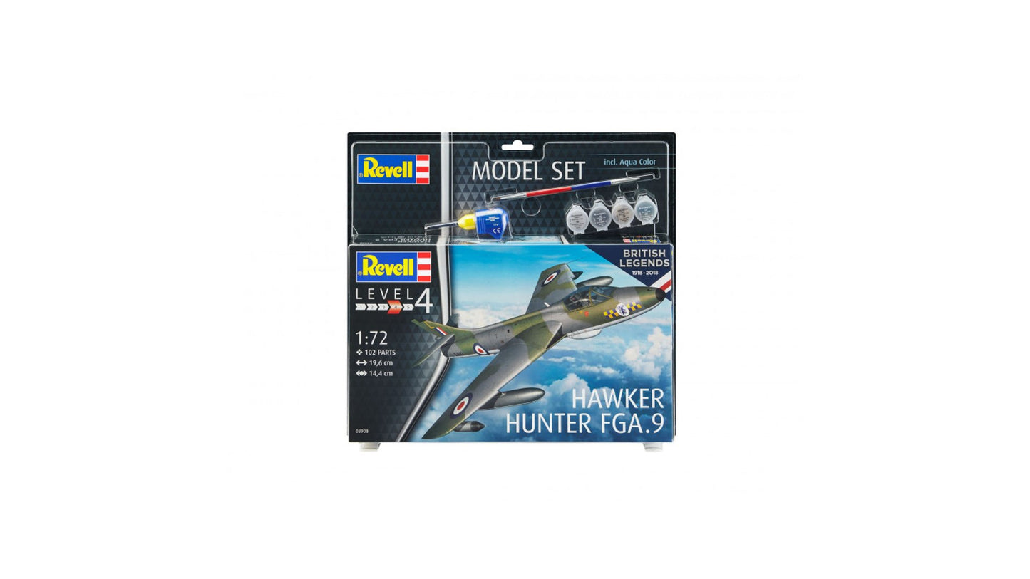 Revell 63908 Hawker Hunter FGA9 100 Years RAF Model Set
