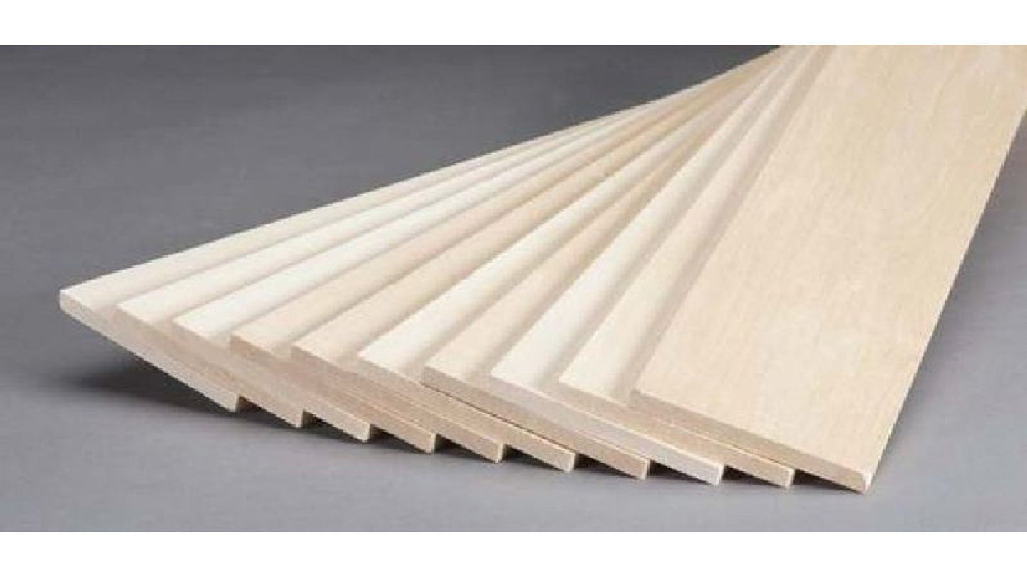 Revell 887530 Basswood Sheet 1-4x3x24
