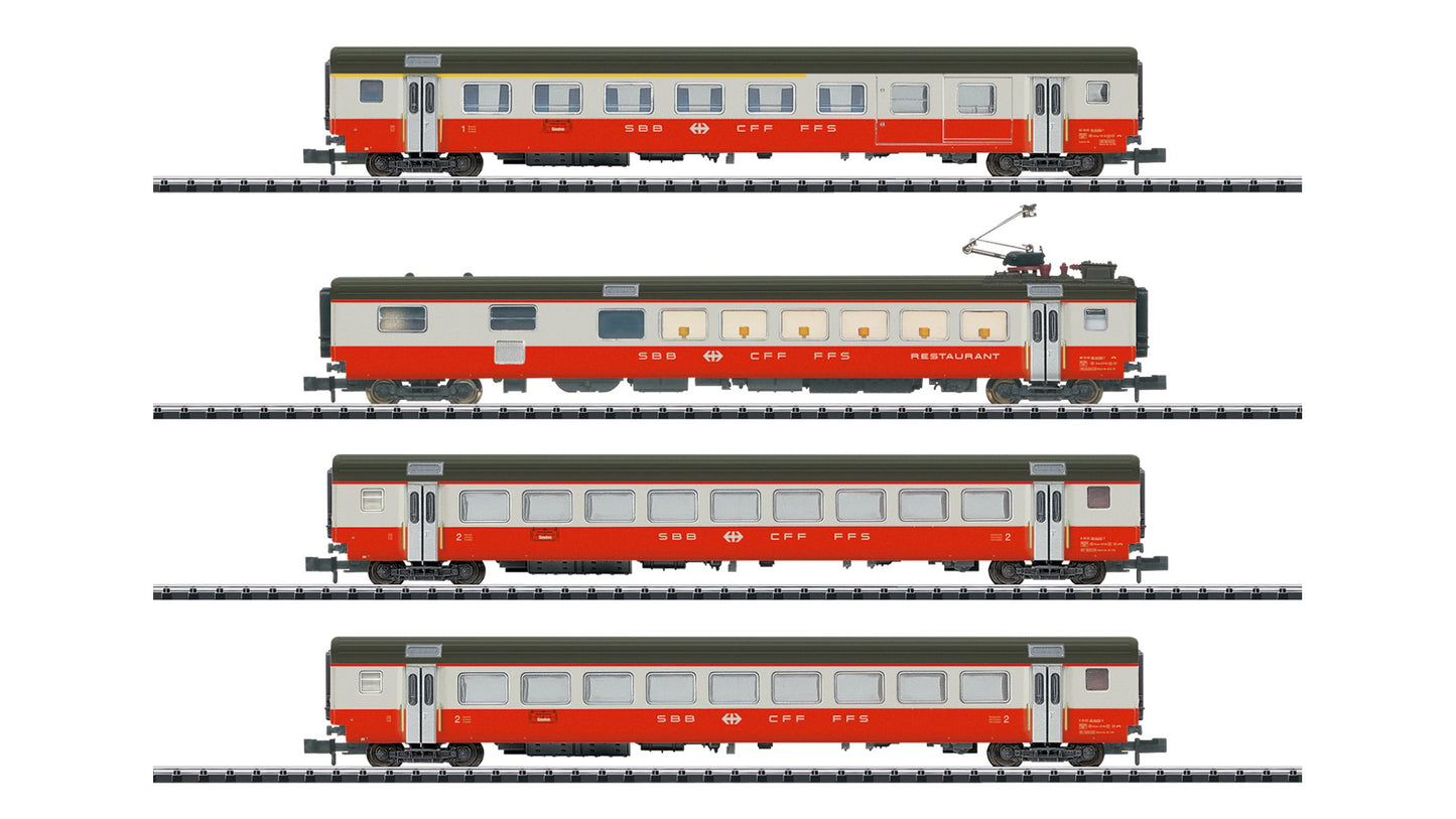 MiniTrix 18720 Swiss Express Express Train Car Set Part 1