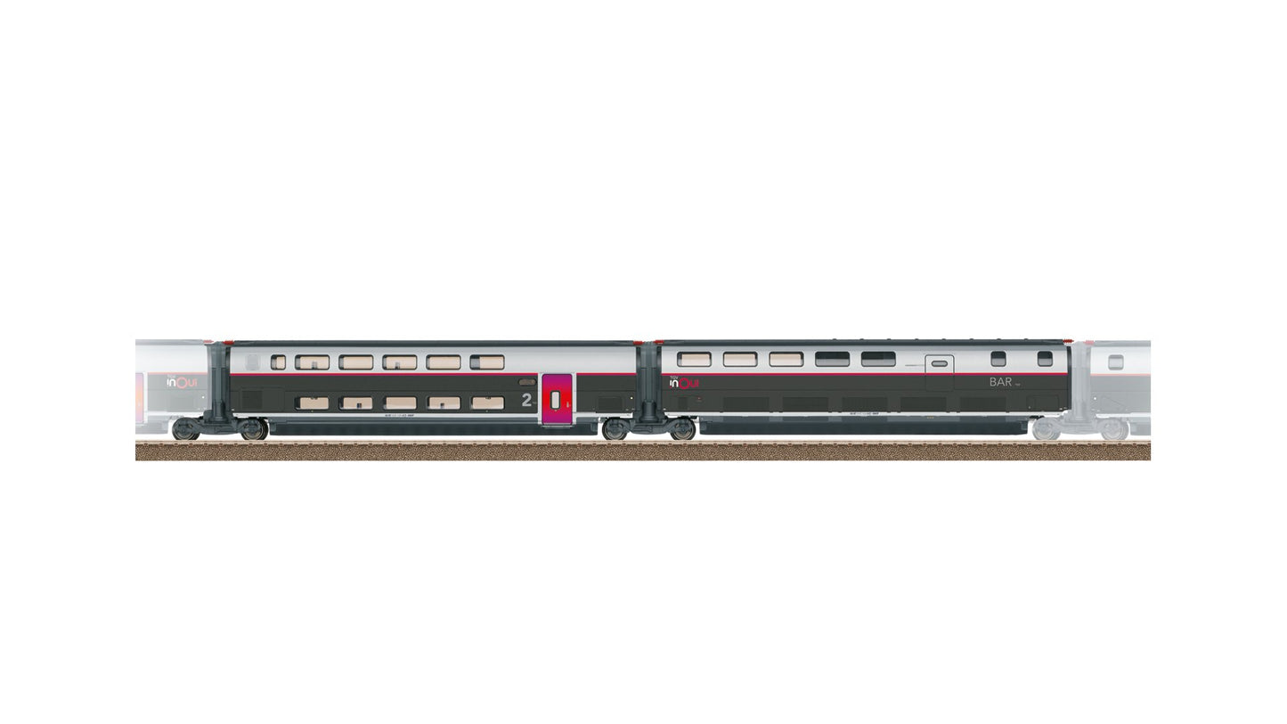 Trix T23189 Add-On Car Set 3 for the TGV INOUI
