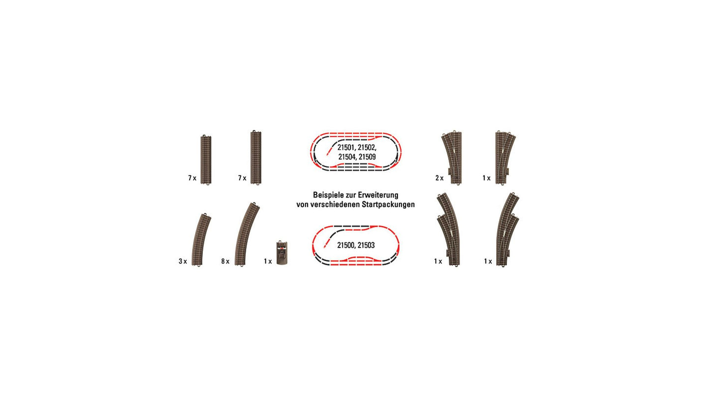 Trix 62900 Large Track Extension Set