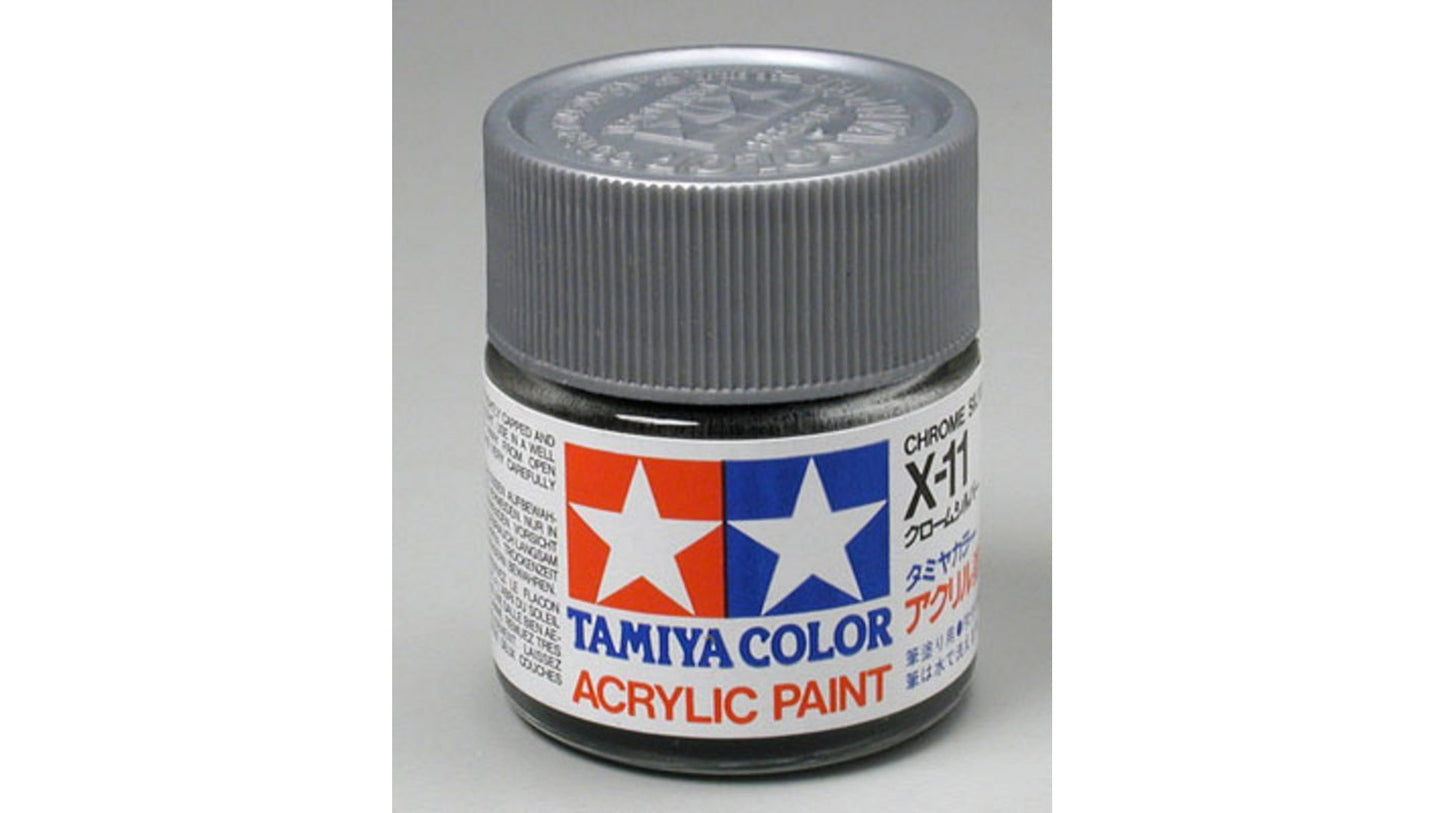 Tamiya 81011 Acrylic X-11 Chrome Silver