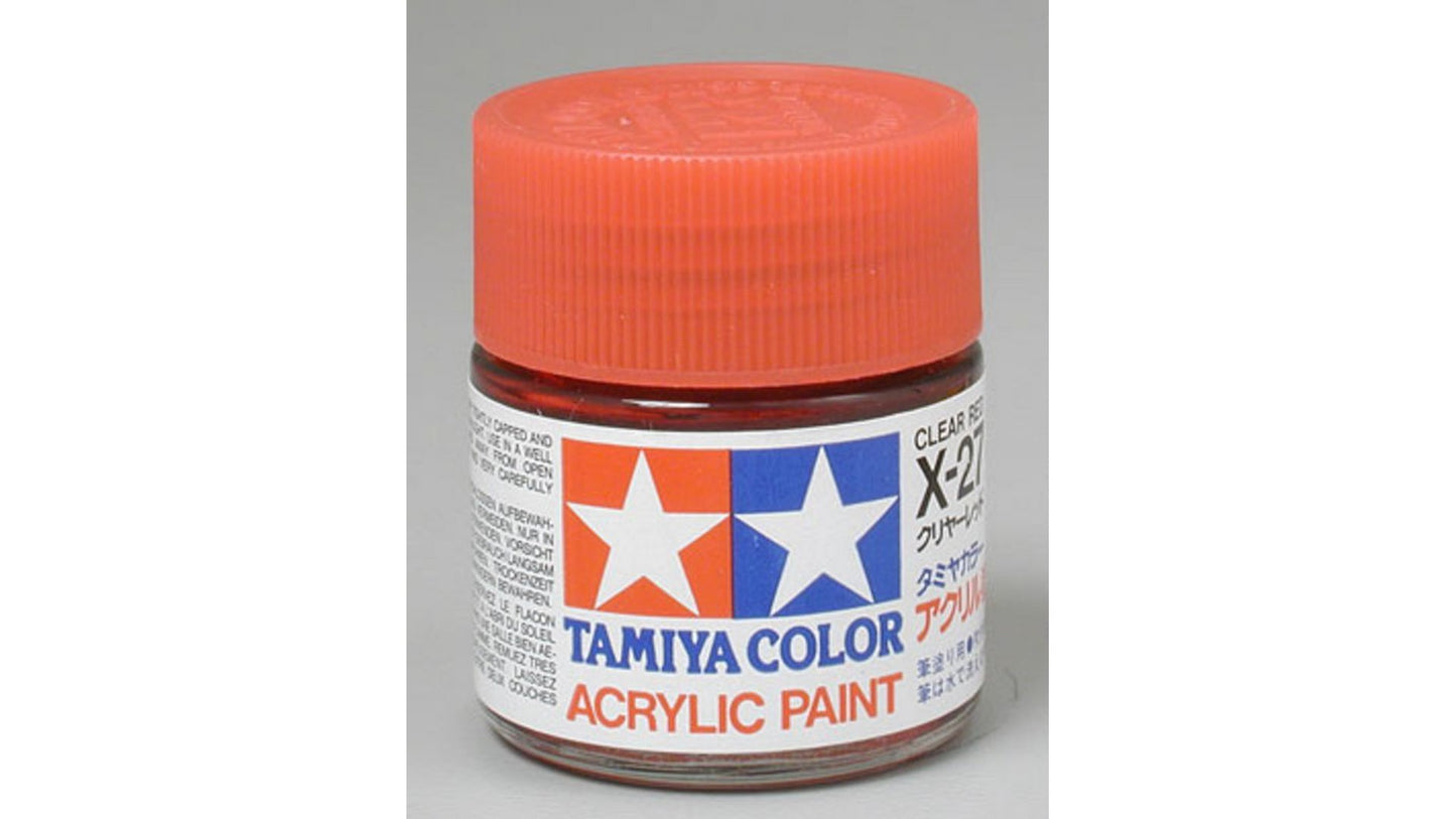 Tamiya 81027 Acrylic X-27 Clear Red