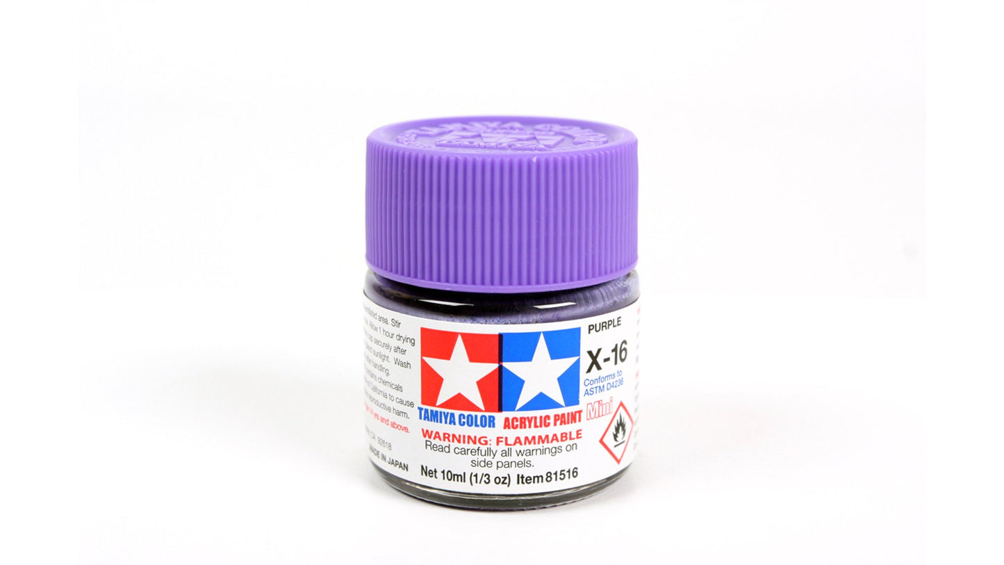 Tamiya 81516 Acrylic Mini X-16 Purple