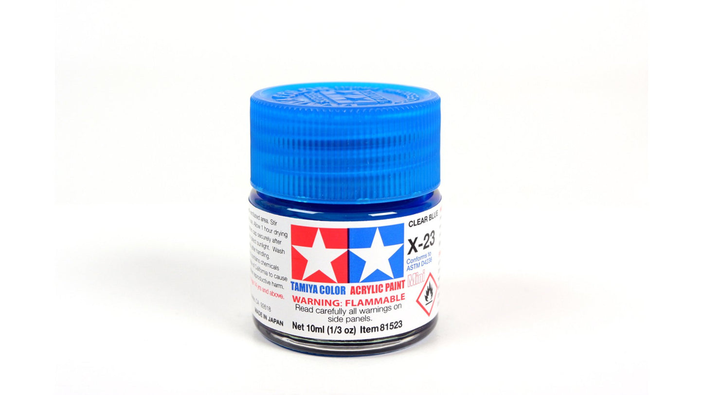 Tamiya 81523 Acrylic Mini X-23 Clear Blue