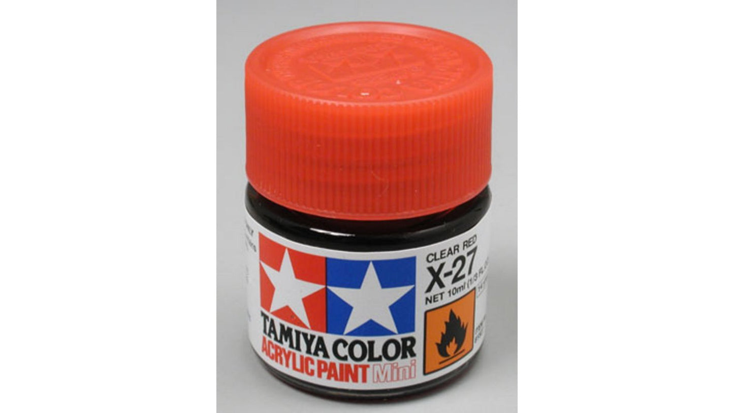 Tamiya 81527 Acrylic Mini X-27 Clear Red