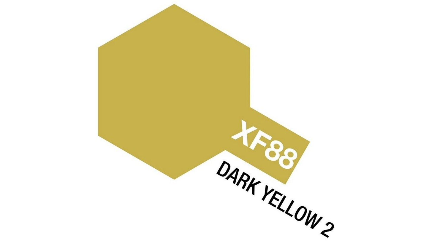 Tamiya 81788 Acrylic Mini XF-88 Dark Yellow 2 10ml Bottle