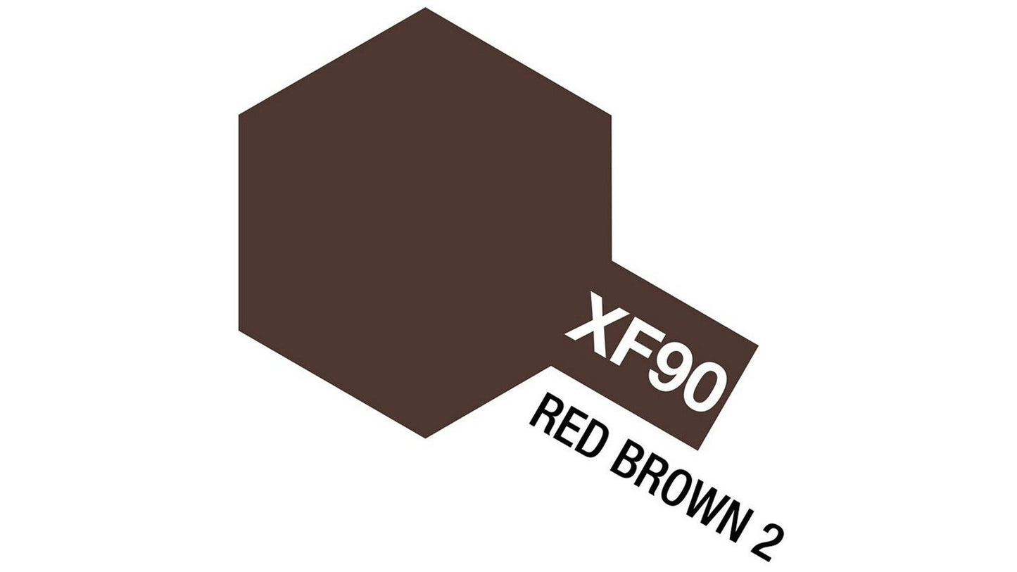 Tamiya 81790 Acrylic Mini XF-90 Red Brown 2 10ml Bottle