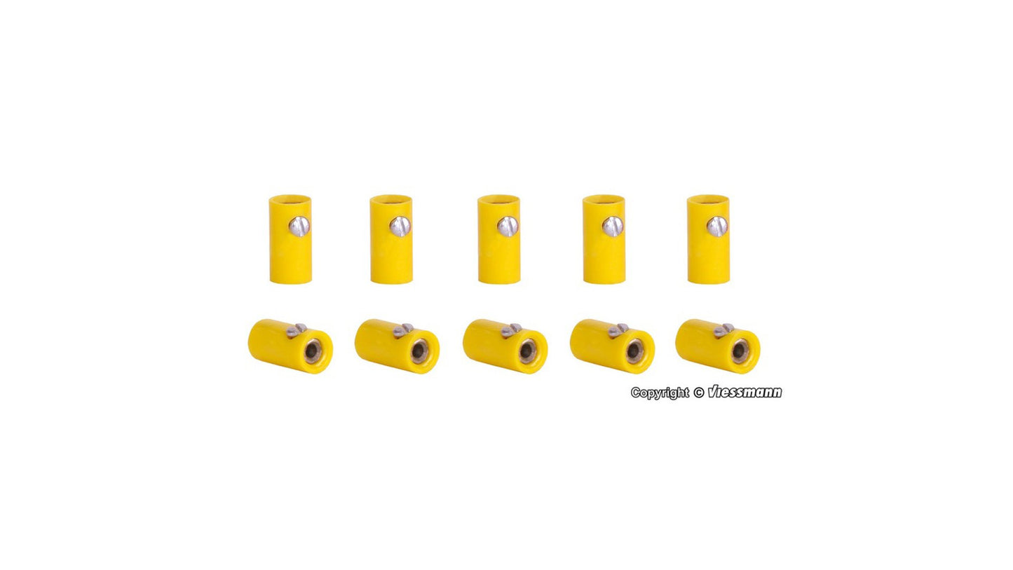 Viessmann 6879 Sockets Yellow Pack of 10