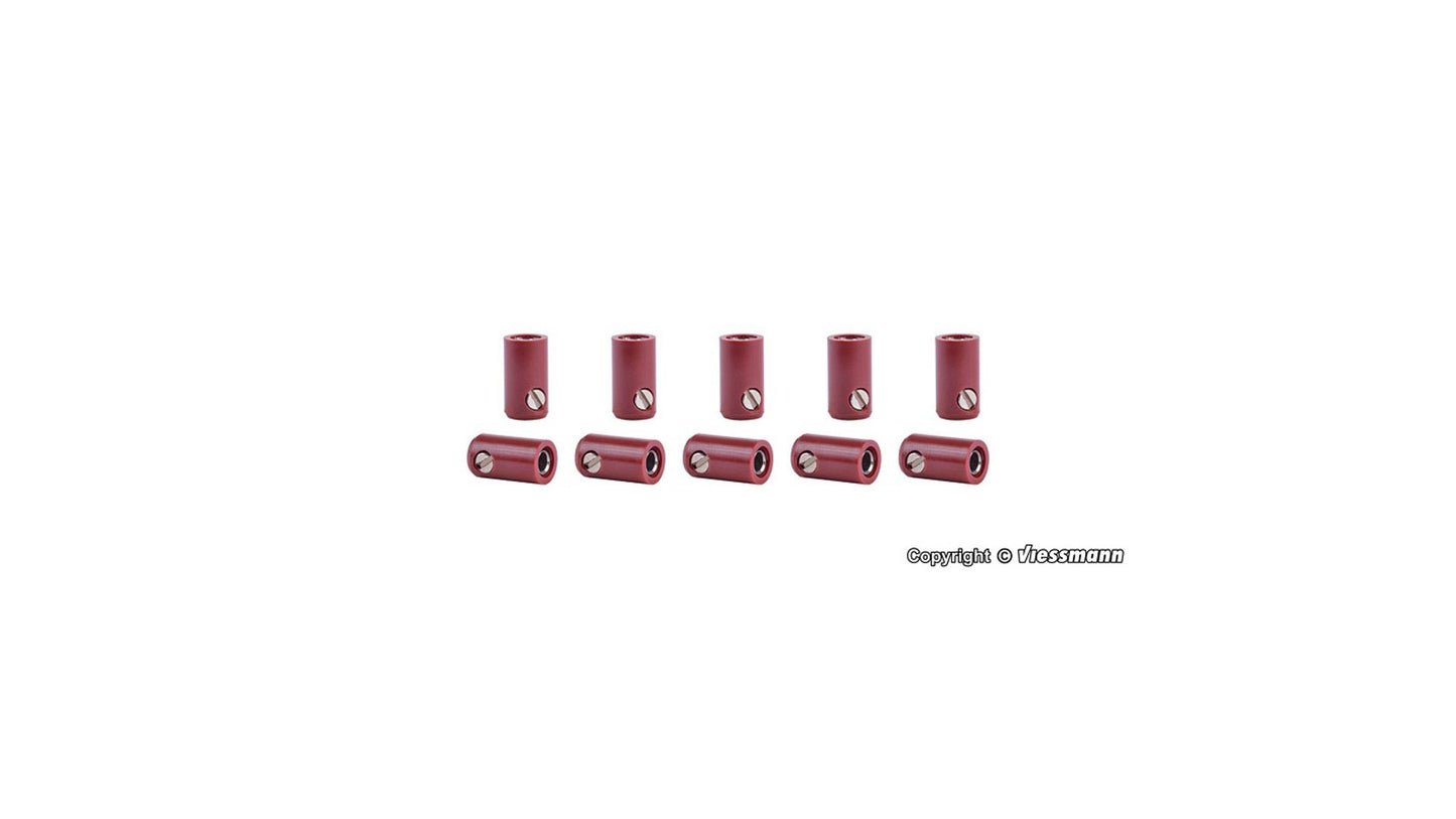 Viessmann 6882 Sockets Brown Pack of 10