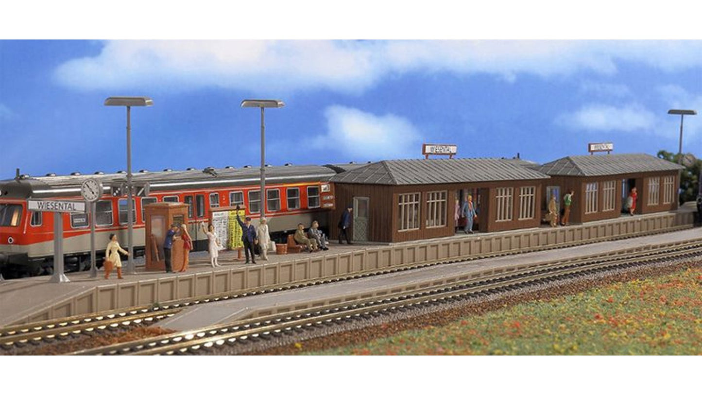 Vollmer 43550 Platform Wiesental with Two Shelters