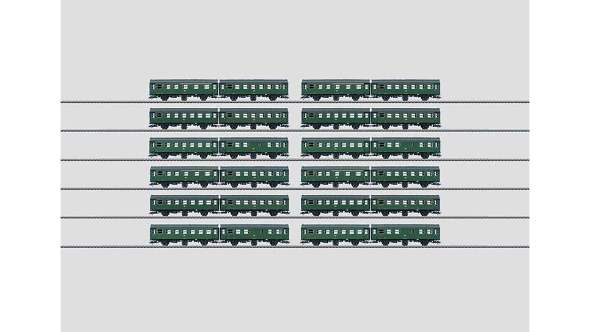 Marklin 00795 Umbauwagen Set of 12 with Display