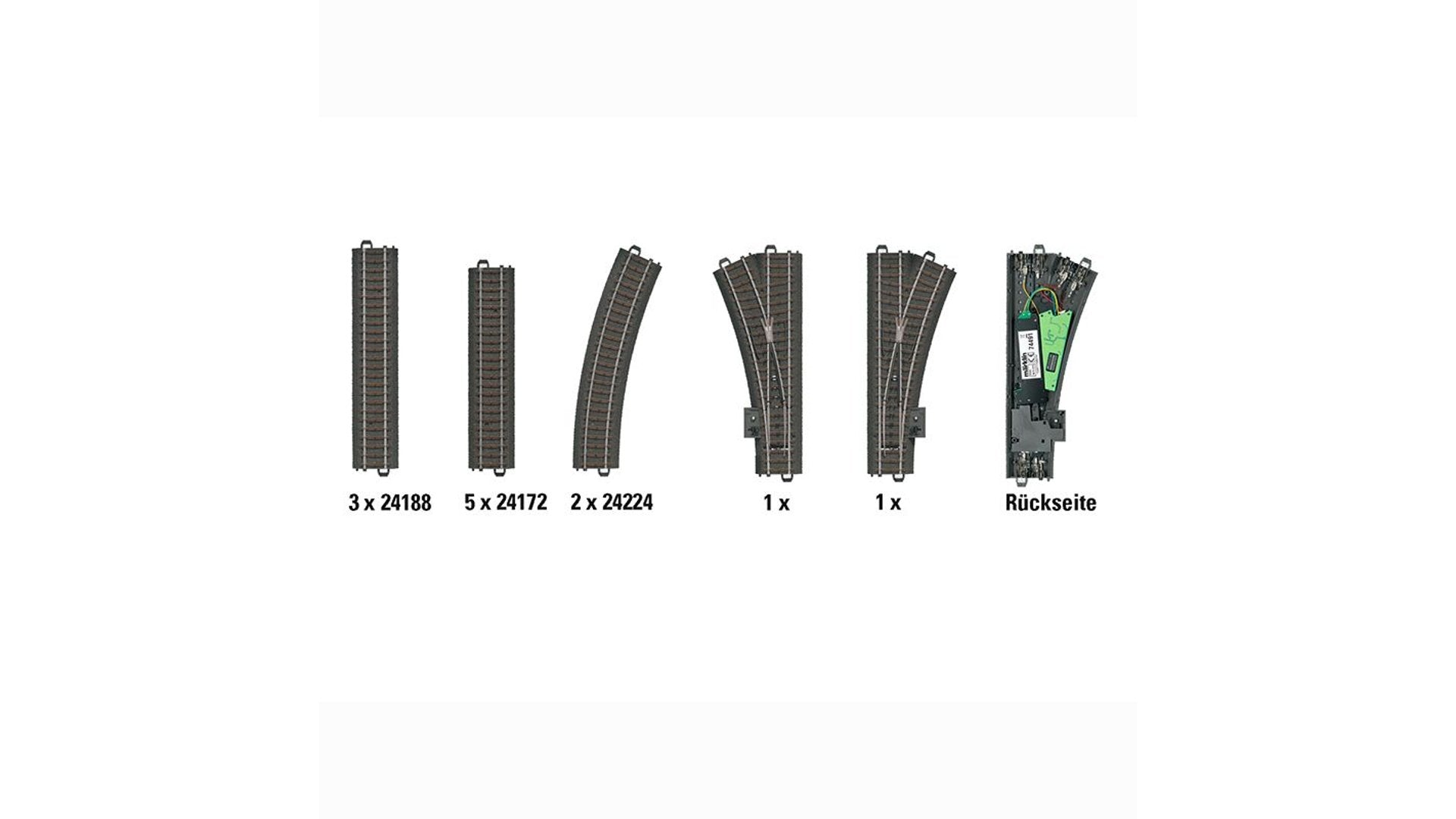Marklin 24802 Digital C Track D2 Extension Set