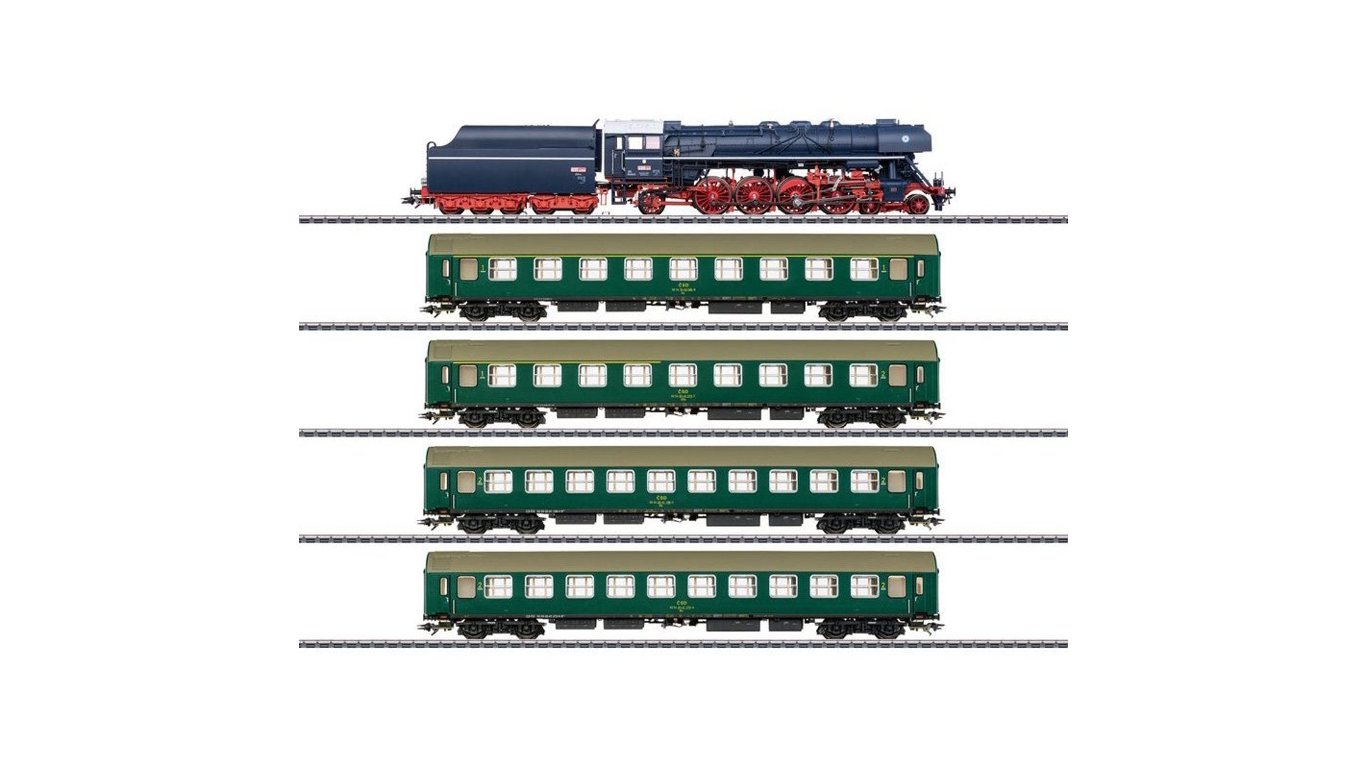 Marklin 26498 Museum Train Set with the Albatros