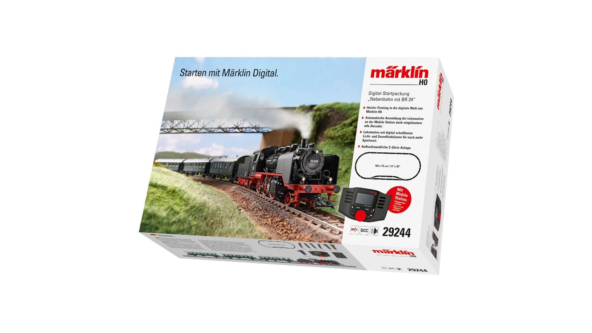 Marklin 29244 Branch Line with a Class 24 Digital Starter Set