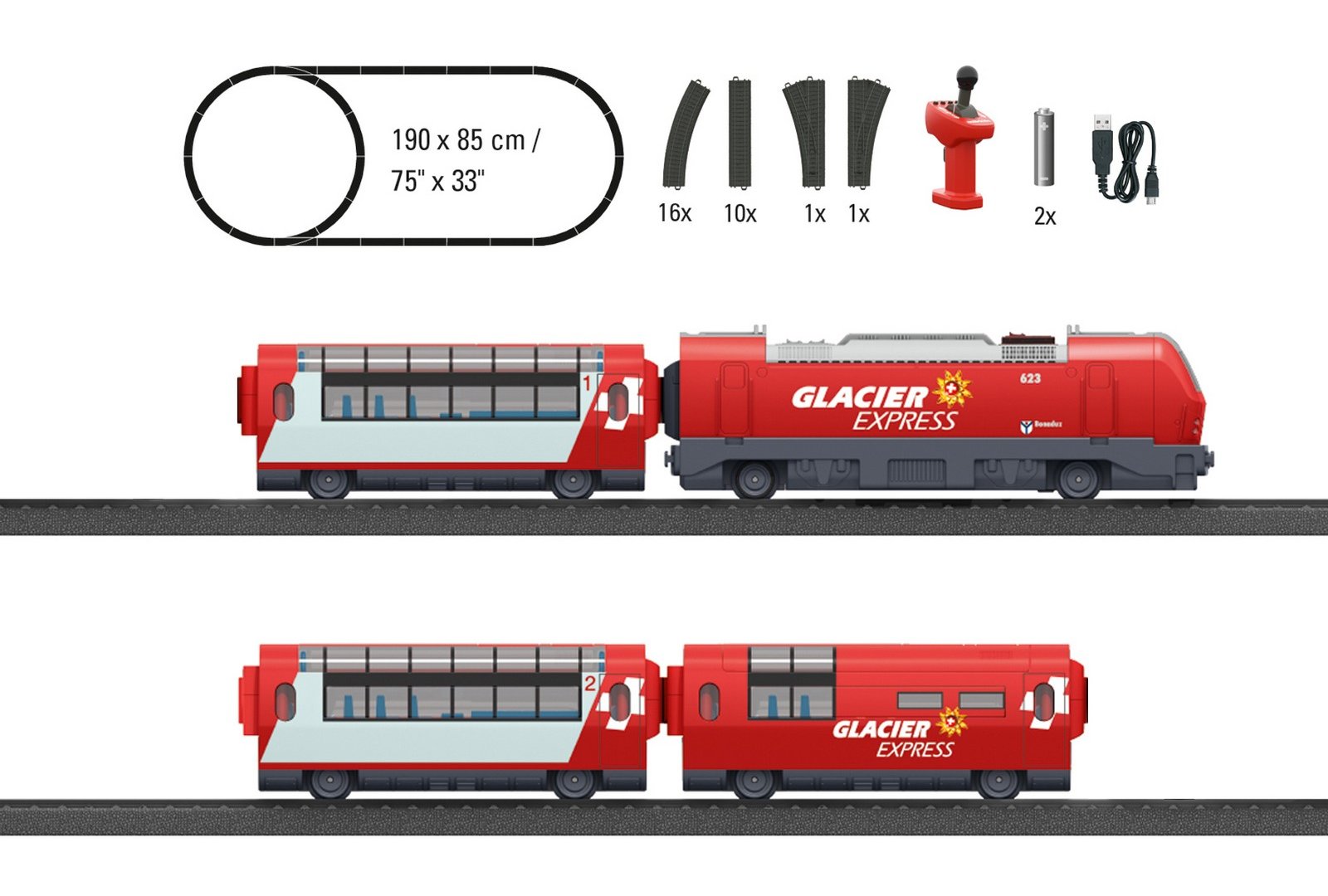 Marklin 29348 Glacier Express Starter Set