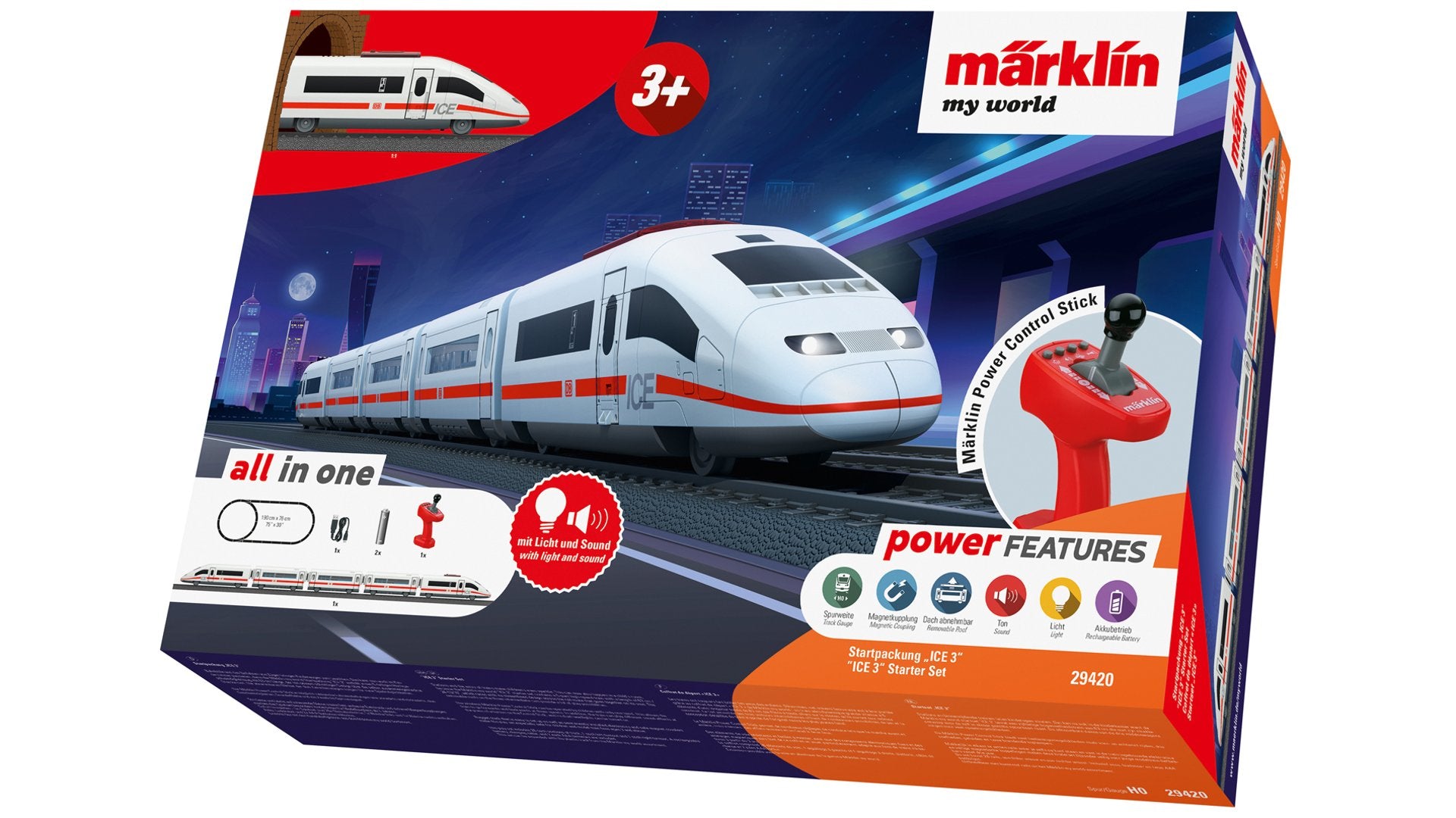 Marklin 29420 Märklin my world - "ICE 3" Starter Set for Children Ages 3 and Above