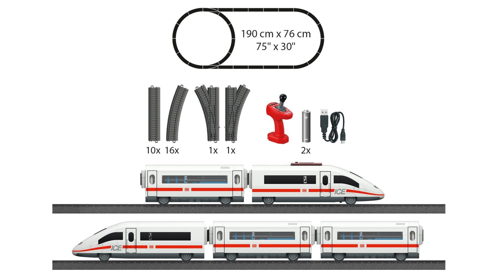 Marklin 29420 Märklin my world - "ICE 3" Starter Set for Children Ages 3 and Above