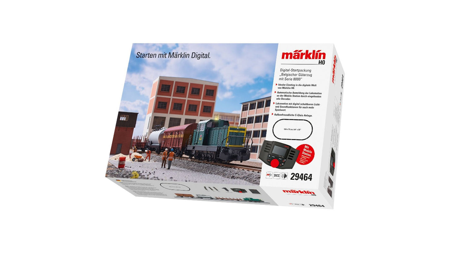 Marklin 29464 Belgian Freight Train with a Class 8000 Digital Starter Set