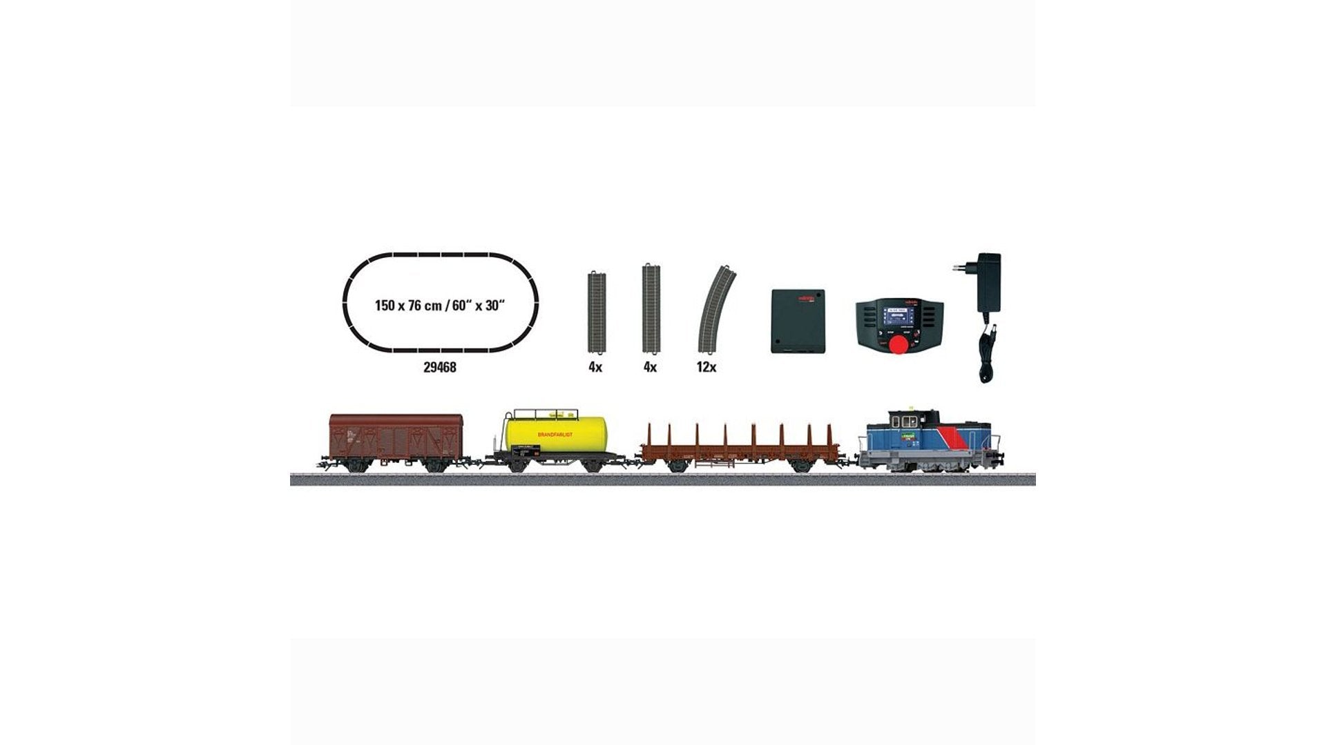 Marklin 29468 Era VI Swedish Freight Train Digital Starter