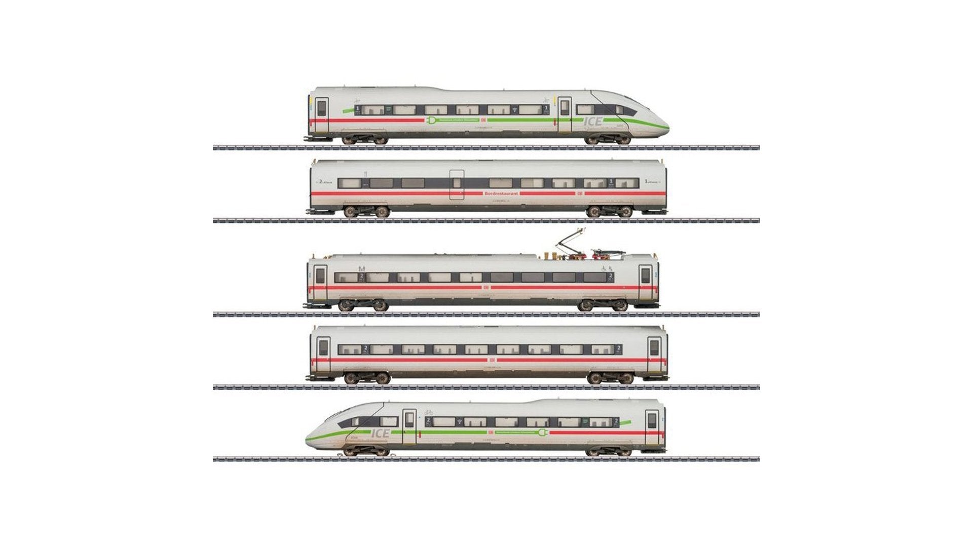 Marklin 39717 DB AG ICE 4 412/812 Powered Railcar Train Special Weathered Edition