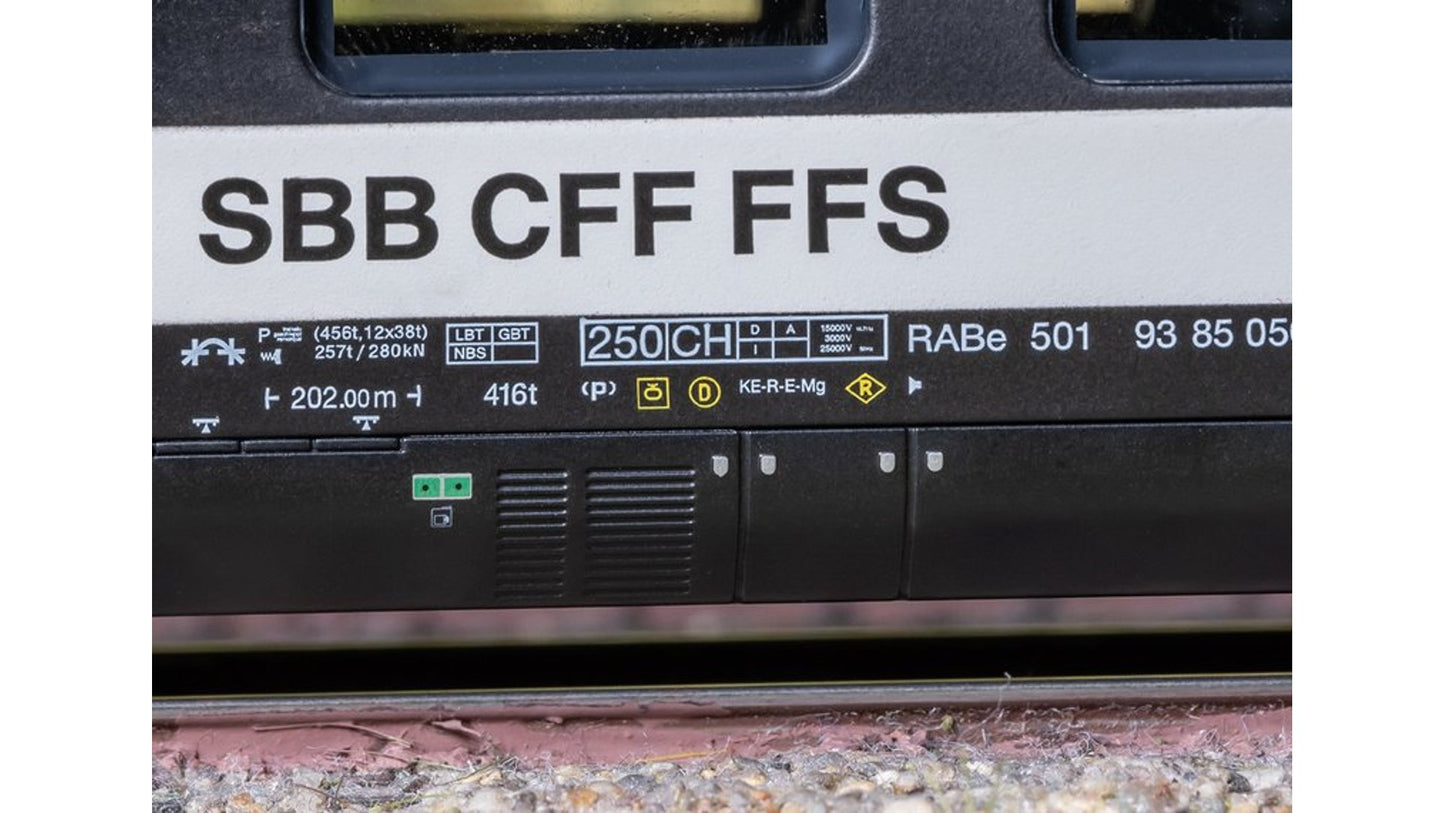 Marklin 39812 Class RABe 501 Giruno High-Speed Rail Car Train