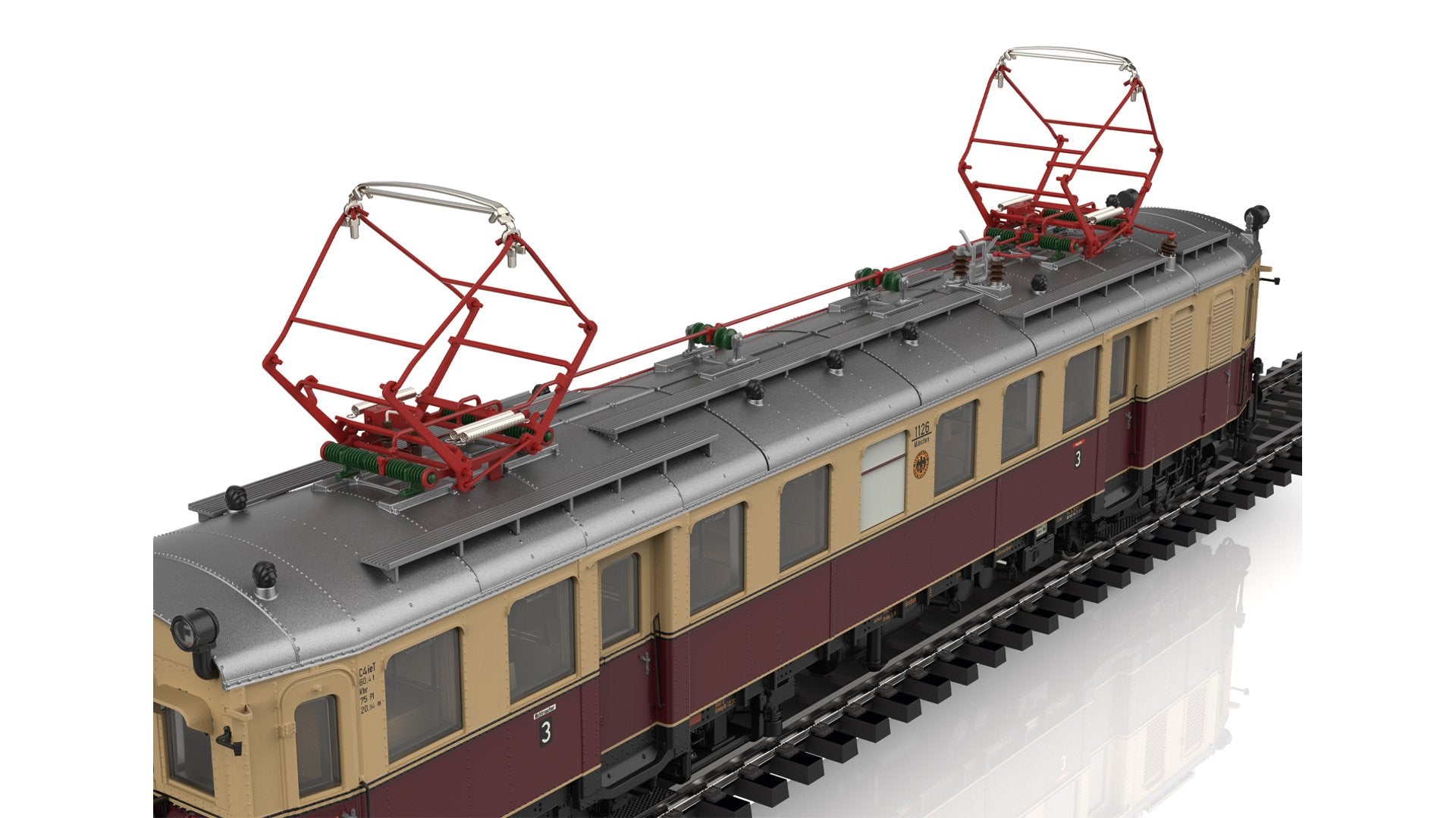 Marklin 39852 Class elT Rail Car 1126 with class elS control car 2126
