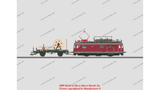 Marklin 39971 Powered Catenary Maintenance Rail Car w-Parts Car