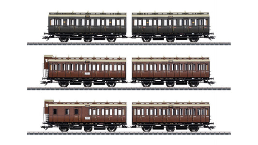 Marklin 42047 KPEV Compartment Car Set