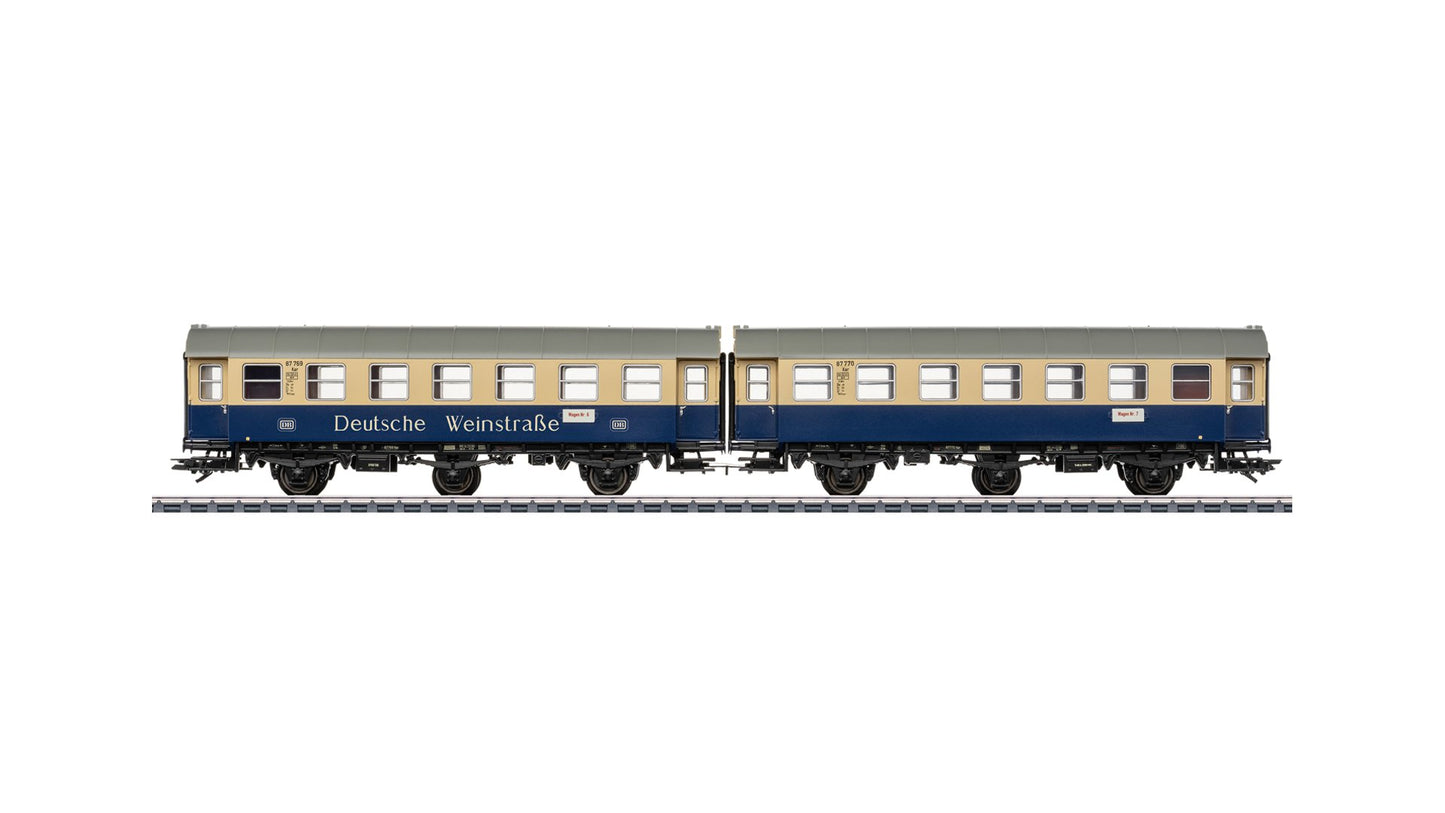 Marklin 43187 “Deutsche Weinstraße / German Wine Road” Pair of Rebuild Passenger Cars