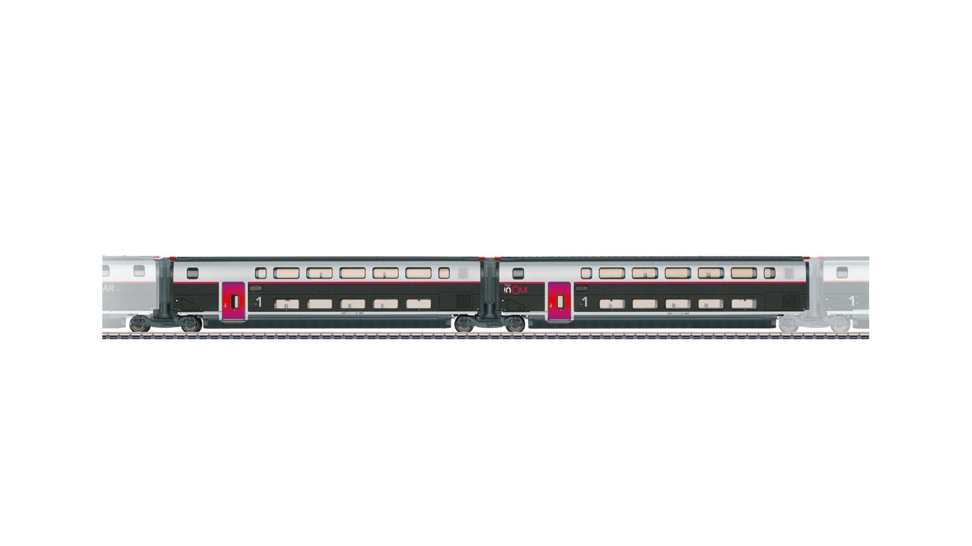 Marklin 43428 Add-On Car Set 1 for the TGV INOUI