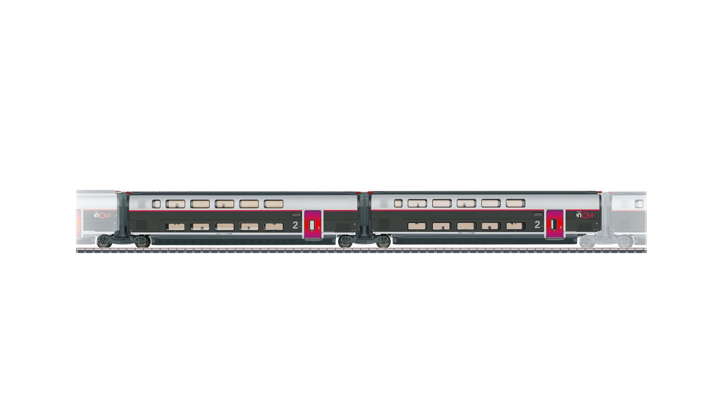 Marklin 43438 Add-On Car Set 2 for the TGV INOUI