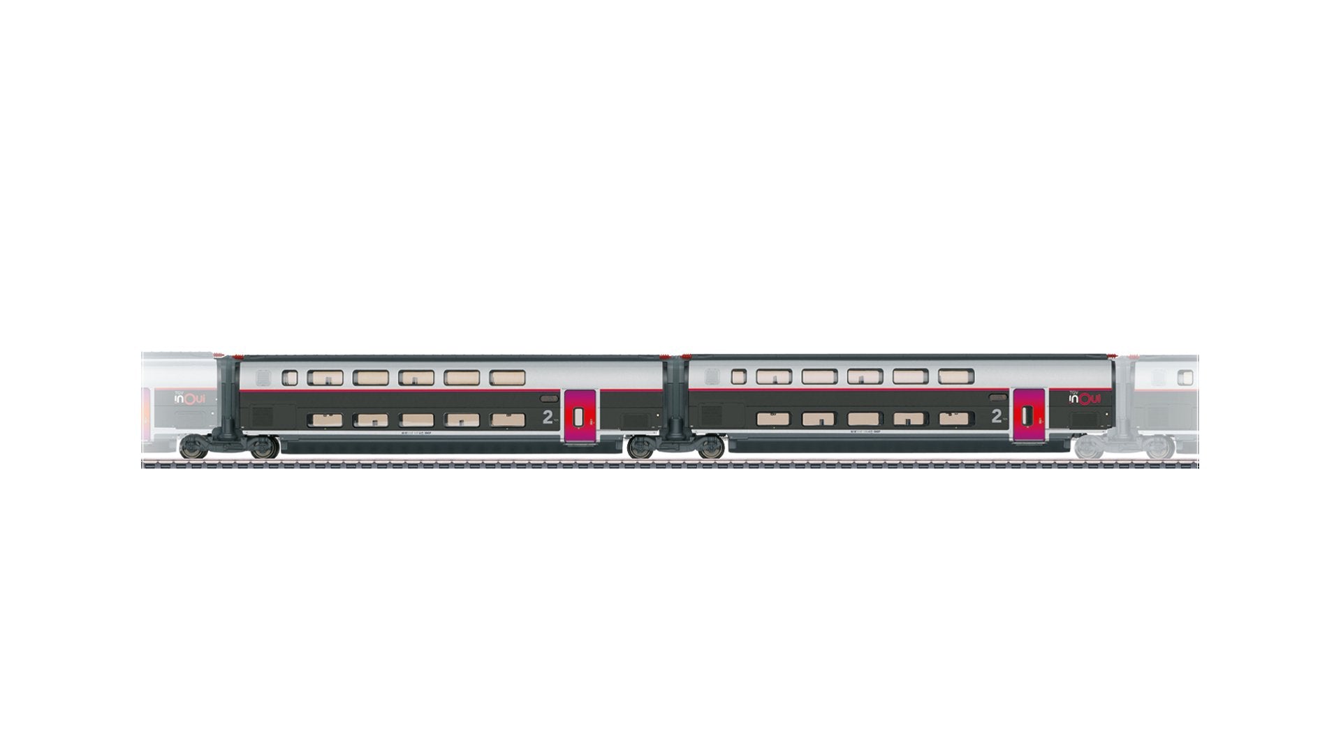 Marklin 43438 Add-On Car Set 2 for the TGV INOUI