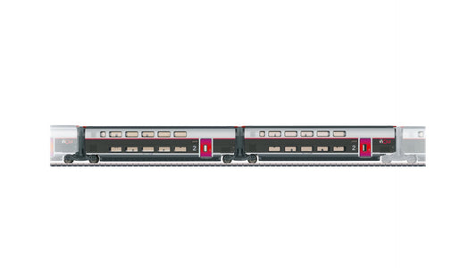 Marklin 43438 Add-On Car Set 2 for the TGV INOUI