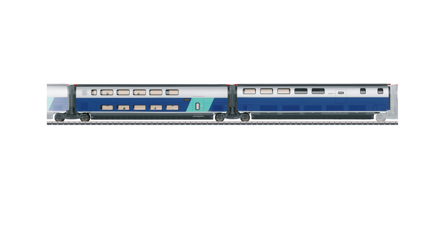 Marklin 43443 Add on Car Set 3 TGV Duplex EpVI