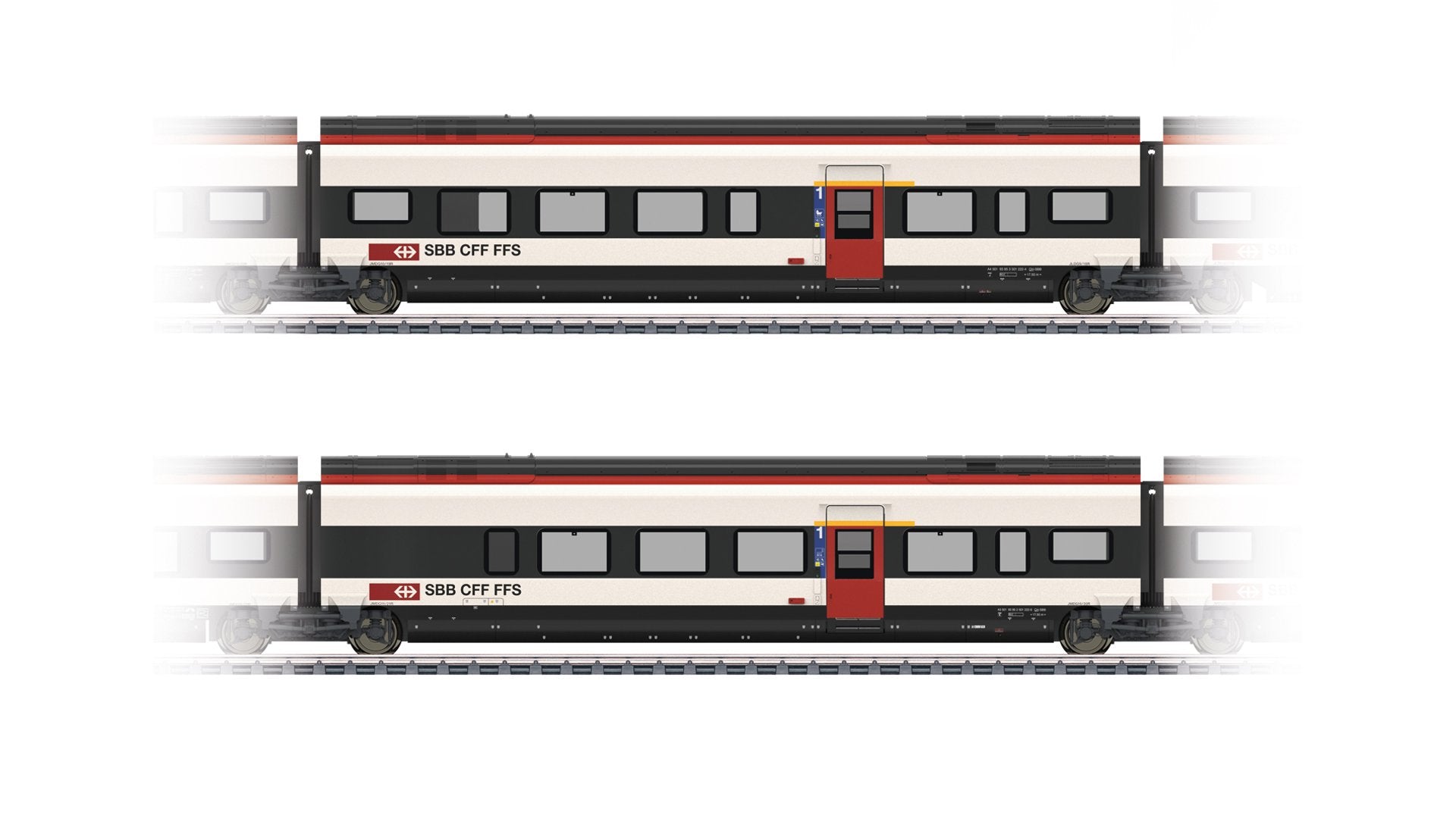 Marklin 43463 Add On Car Set 3 for the Class RABe 501 Giruno