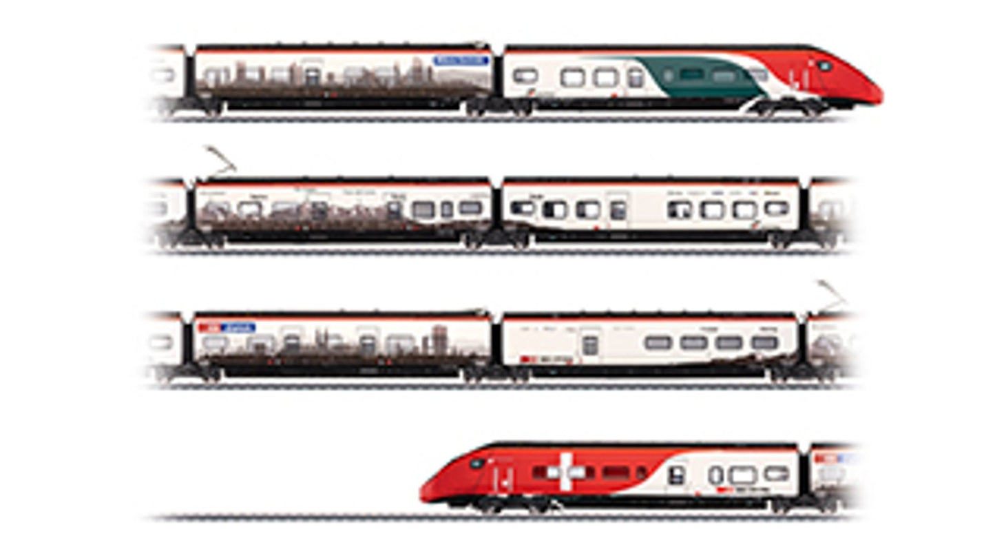Marklin 43466 Add On Car Set 1 for the SBB Class RABe 501 Giruno