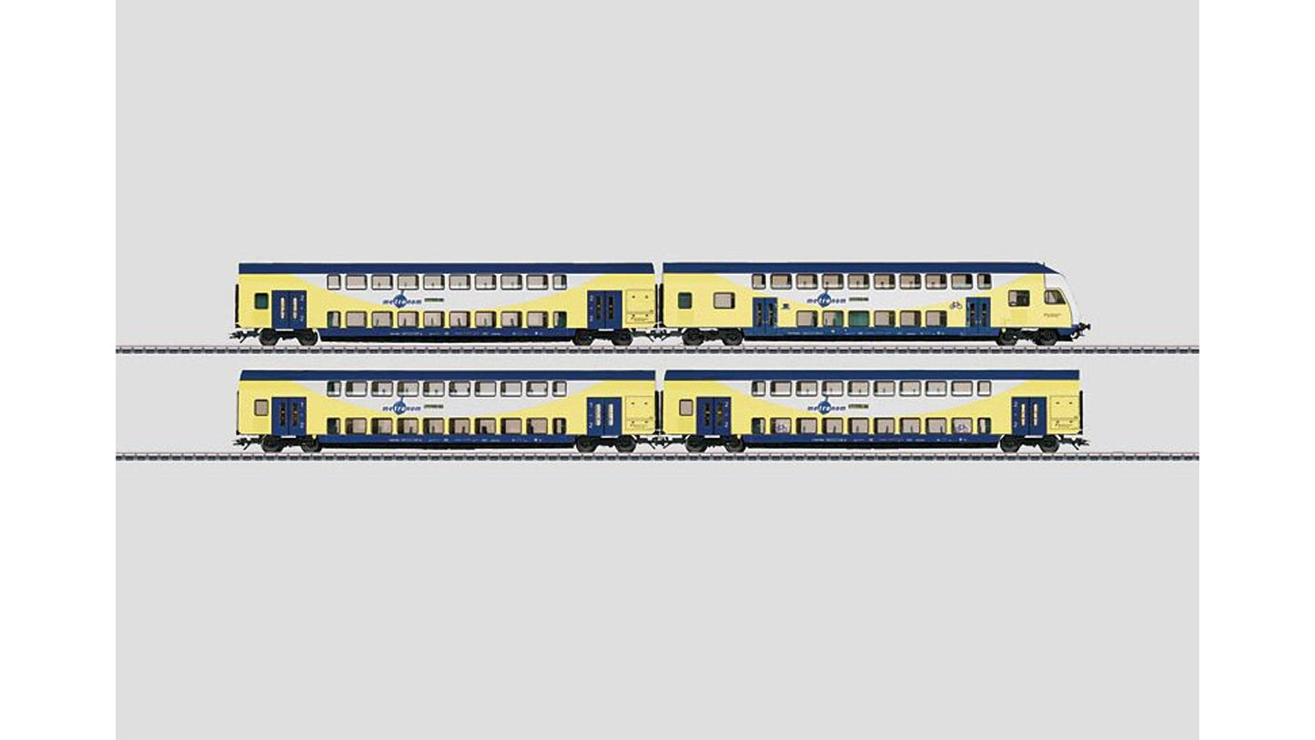 Marklin 43475 Metronom Bi-level Car Set