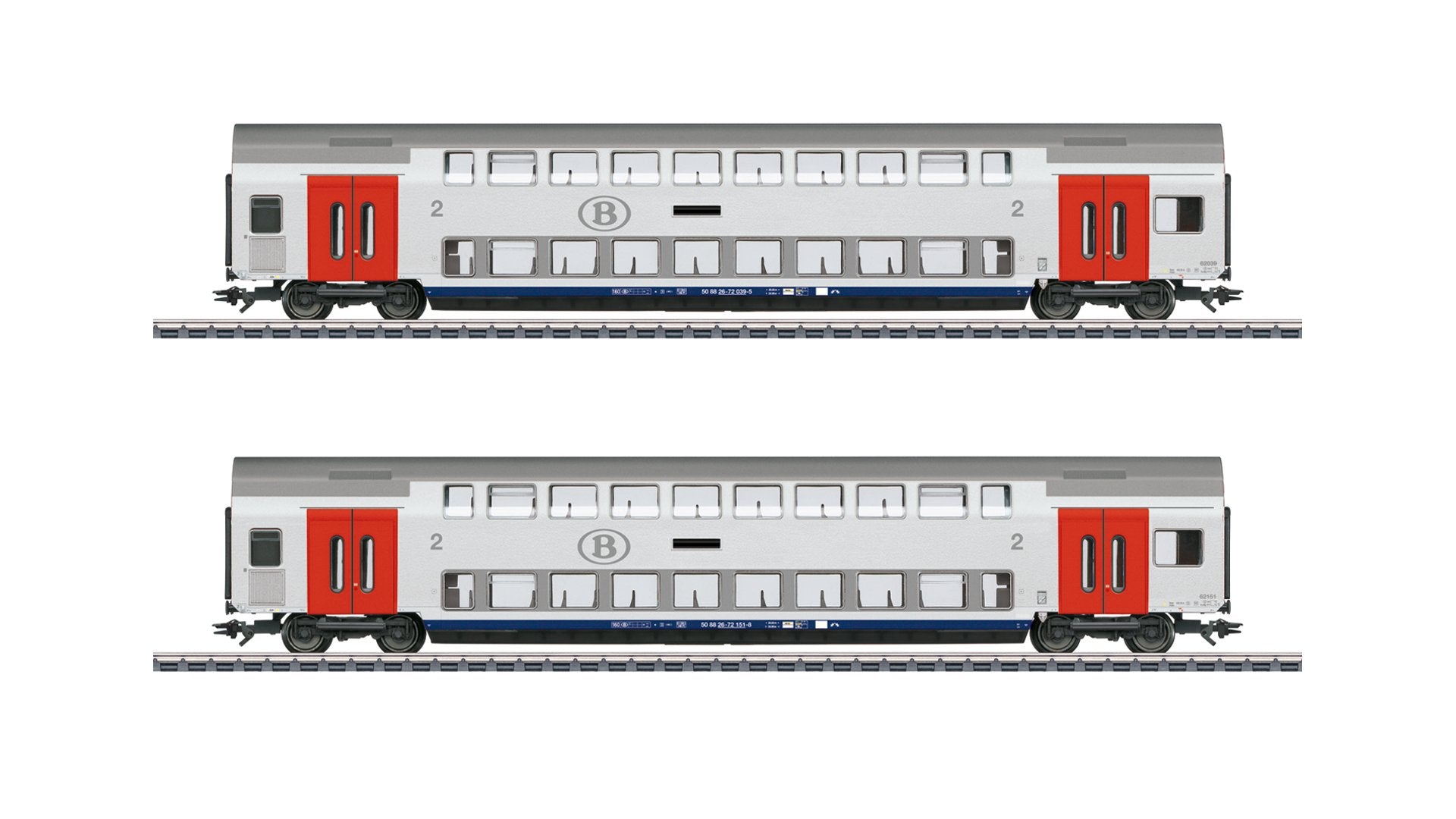 Marklin 43566 SNCB Bi-Level Car Set