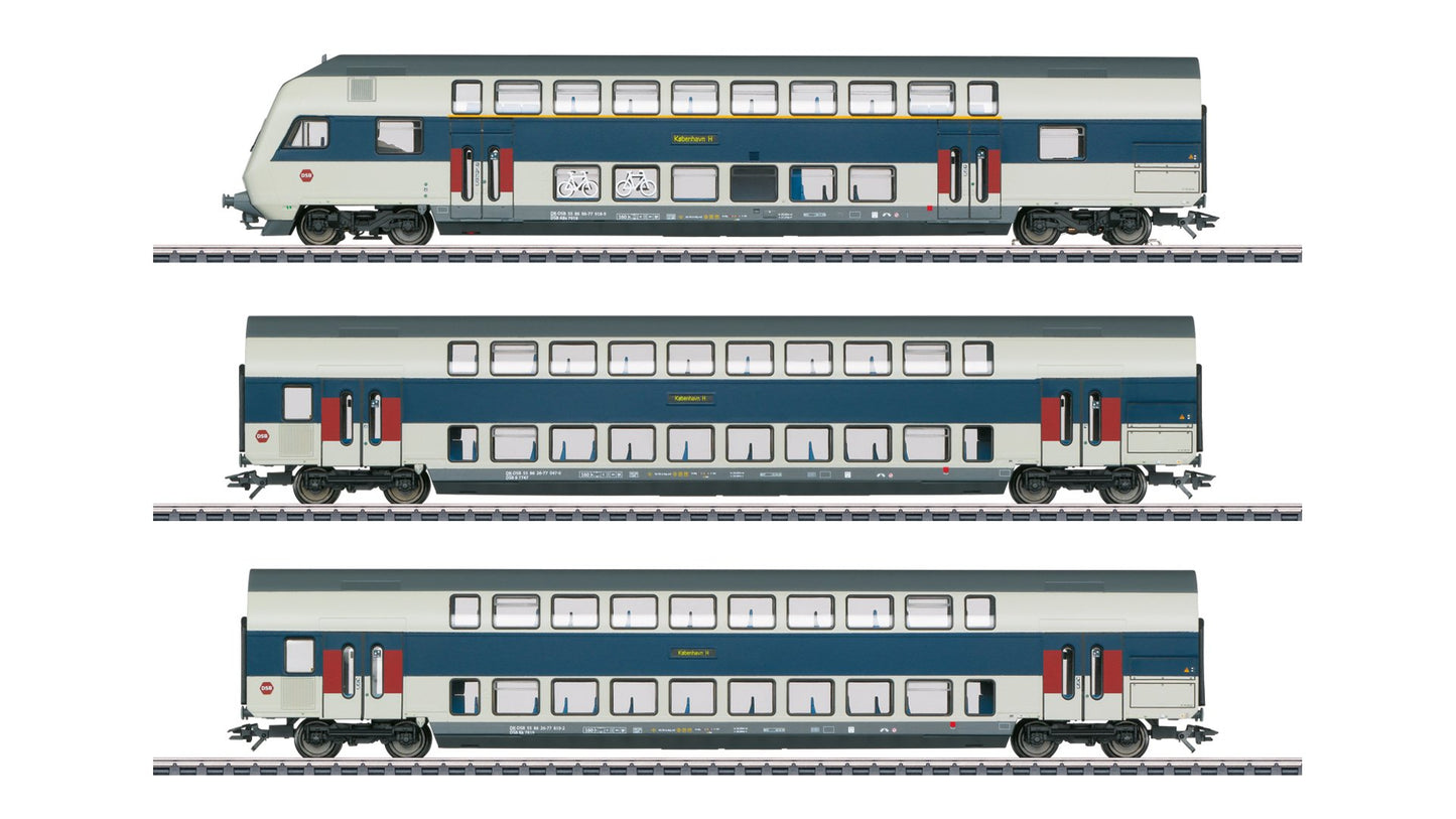 Marklin 43599 Copenhagen Commuter Service Bi-Level Car Set