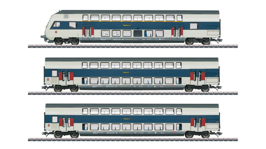 Marklin 43599 Copenhagen Commuter Service Bi-Level Car Set