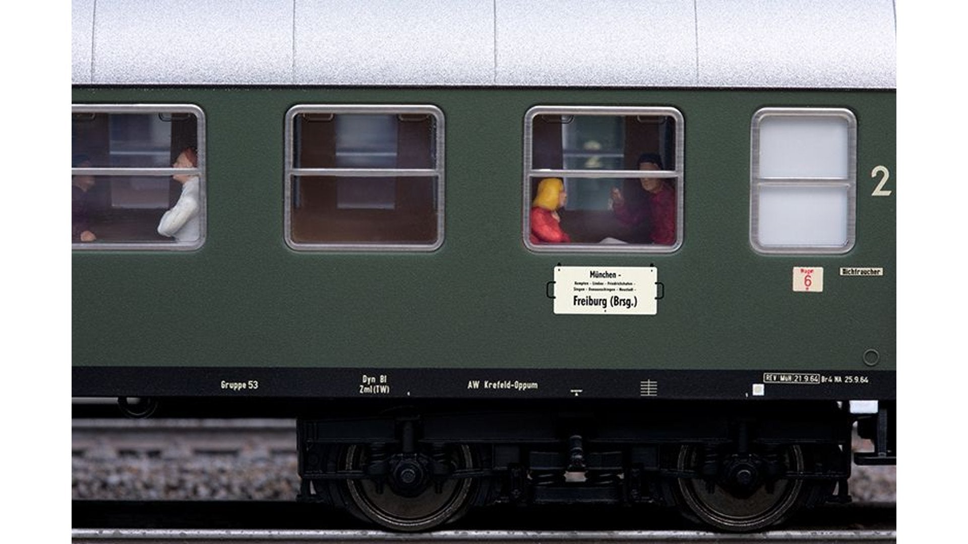 Marklin 43935 D96 Isar Rhone Express Train Passenger Car Set 1