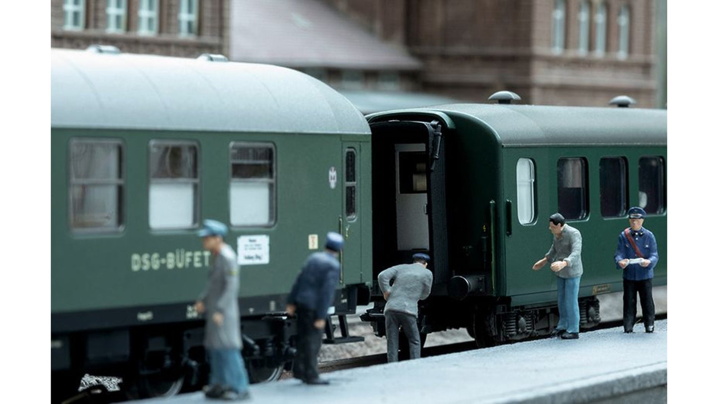 Marklin 43935 D96 Isar Rhone Express Train Passenger Car Set 1