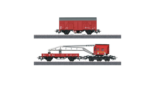 Marklin 44752 Fire Department Recovery Crane Car Set