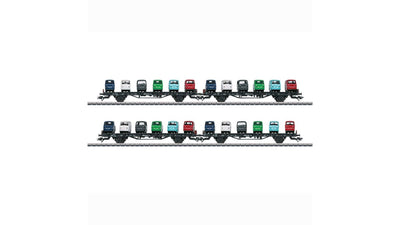 Marklin 45099 DB type Sm 24 interchange design flat cars